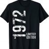 50th Birthday 50 Years Man Woman Vintage 1972 Tee Shirt