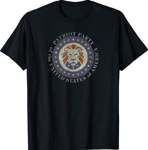 Lion Patriot Party USA Trump 2024 Election Retro Tee Shirt