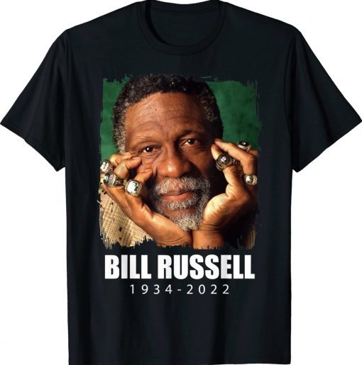 Retro Bill Russell 1934 - 2022 Tee Shirt