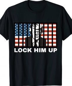 FBI LOCK HIM UP Anti-Trump Vintage TShirt