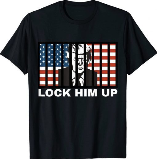 FBI LOCK HIM UP Anti-Trump Vintage TShirt