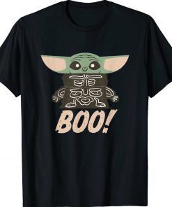Grogu The Mandalorian Halloween Skeleton Boo Gift T-Shirt