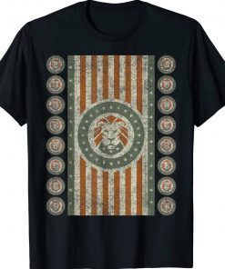 Patriot Party USA Trump 2024 Army Lion Tee Shirt