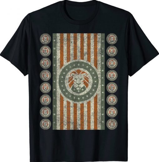 Patriot Party USA Trump 2024 Army Lion Tee Shirt