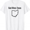 God Bless Texas Ohio Map Shirt