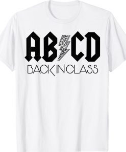 ABCD Back In Class Leopard Back To School Tee Shirt