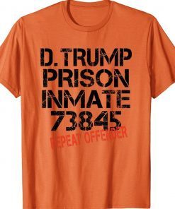 Halloween Trump Prisoner Party Costume Tee Shirt