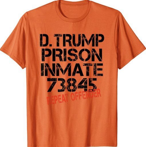 Halloween Trump Prisoner Party Costume Tee Shirt