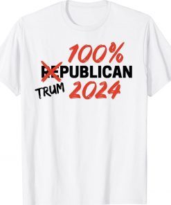 Trump 2024 Trumpublican Rally Supporter Tee Shirt
