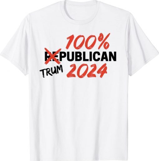 Trump 2024 Trumpublican Rally Supporter Tee Shirt