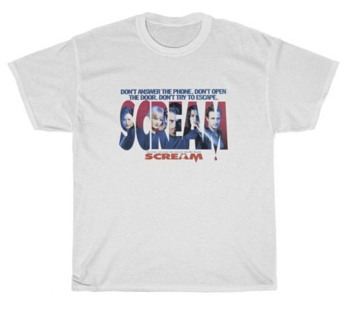 Halloween Scream Movie Vintage Tee Shirt