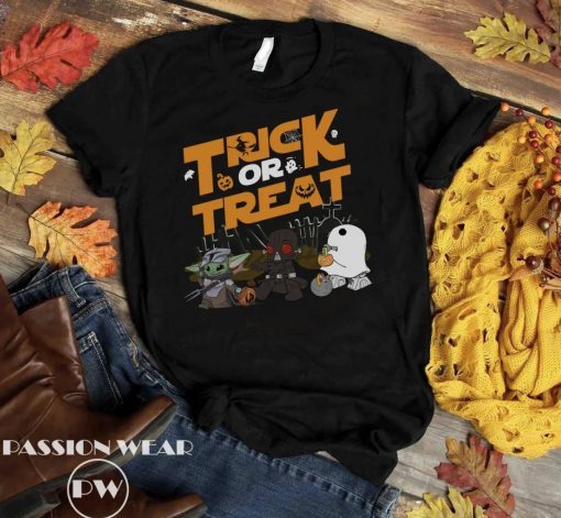 Trick Or Treat Star Wars Halloween Vintage TShirt