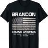 US Flag Dark Brandon Saving America Tee Shirt