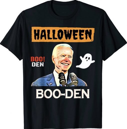 Biden Halloween Boo Den Funny Biden Anti Biden Tee Shirt