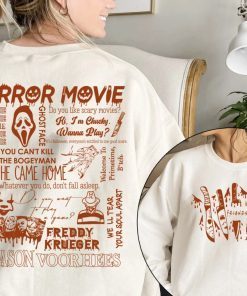 Halloween Horror Movies Horror Movie Characters Creepy Tee Shirt