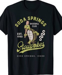 Soda Springs Slowpokes Retro Minor League Baseball Team Tee Shirt