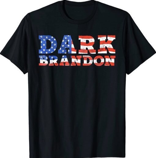 Dark Brandon Biden USA Flag Tee Shirt