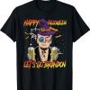 Trump Drinking Beer Halloween Costume Sarcastic Anti Biden Tee Shirt