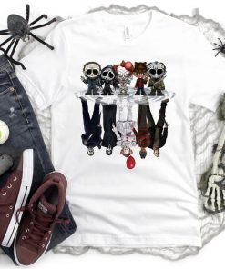 Movie Characters Horror Movie Killers Scary Halloween Party Tee Shirt