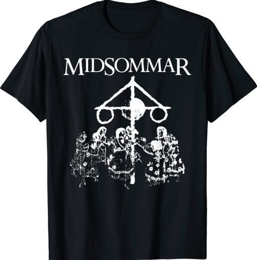 Midsommar Festival Scary Horror Distressed Tee Shirt