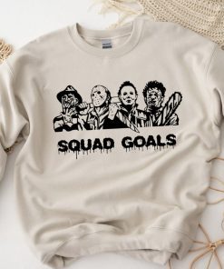 Halloween Horror Squad Goals Horror Movie Killers Tee Shirt