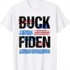 Anti Biden Funny Impeach Joe Biden Buck Fiden Vintage TShirt