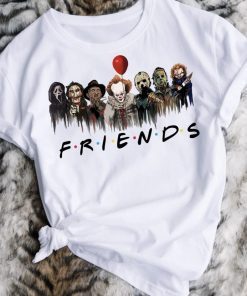 Friends Halloween Horror Movie Killers Scary Friends Funny Shirts