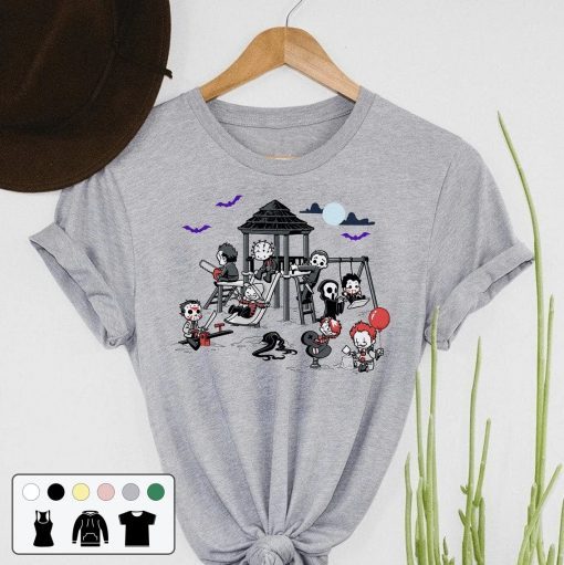 Characters Horror Movie Halloween Character Friend Tee Shirt