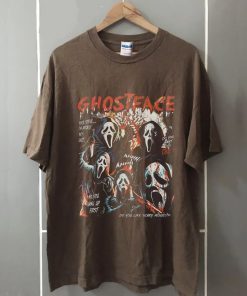 Vintage Ghostface Horror Movie Let's Watch Scary Tee Shirt