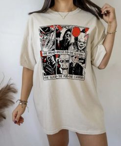 Horror Tarot Cards Halloween Vintage T-Shirt