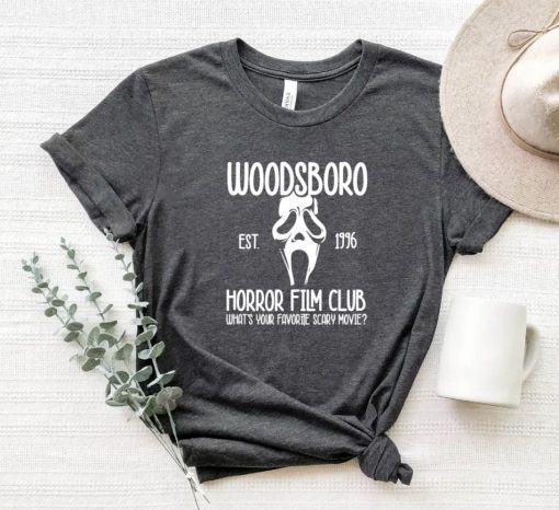 Woodsboro horror film club horror tee shirt