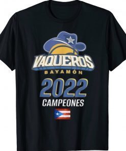 Vaqueros de Bayamon Campeones 2022 Tee Shirt