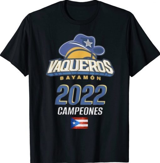 Vaqueros de Bayamon Campeones 2022 Tee Shirt