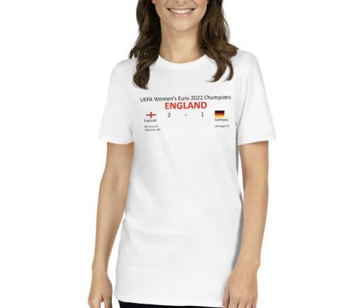 England Women's Euro 2022 Champions T-Shirt