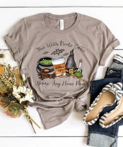 Funny Halloween Hocus Pocus Witch This Witch Needs Coffee Tee Shirt