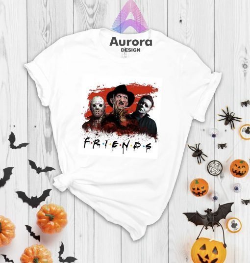 Friends Halloween Horror Movie Spooky Season T-Shirt