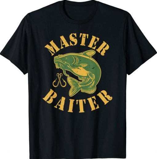 Master Baiter Wels Catfish Hunter Tee Shirt