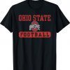 Vintage Ohio State Buckeyes Football Bar Black TShirt