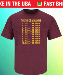 The 10 Commands Sell the Team Washington Football Tee Shirt