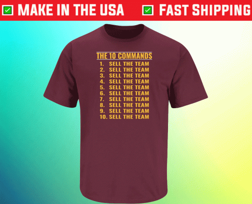 The 10 Commands Sell the Team Washington Football Tee Shirt