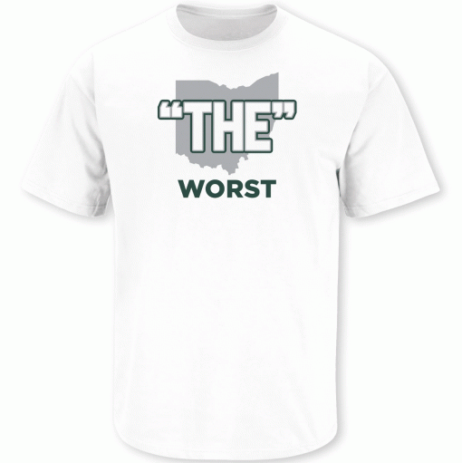 The Worst Michigan State College Football Tee Shirt