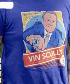 Rip Vin Scully Legendary Dodgers Broadcaster Tee Shirt