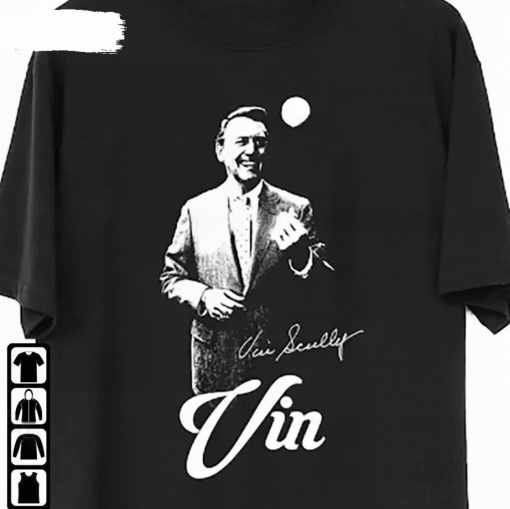 Rip Vin Scully Pray For Vin Scully Los Angeles Dodgers Tee Shirt