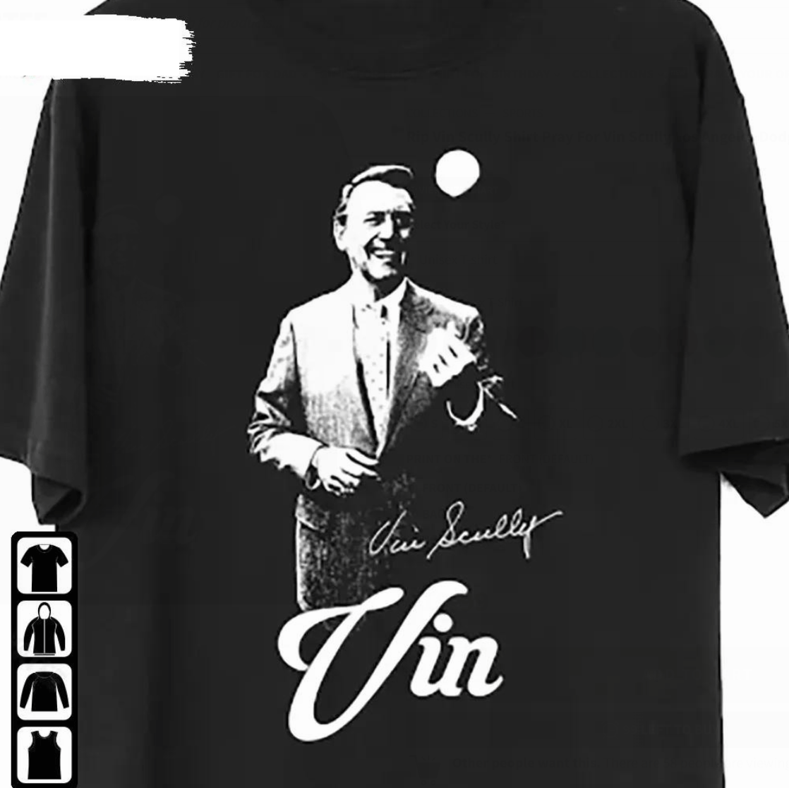 RIP Vin Scully Los Angeles Dodgers T-Shirt