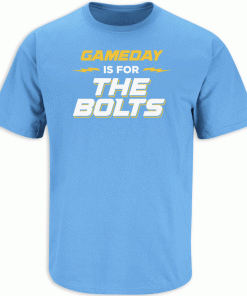 Gameday is for the Bolts Los Angeles Football Tee Shirt