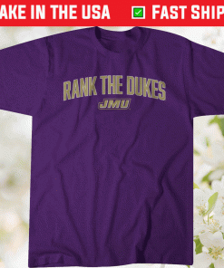 Rank the Dukes JMU Football Vintage TShirt