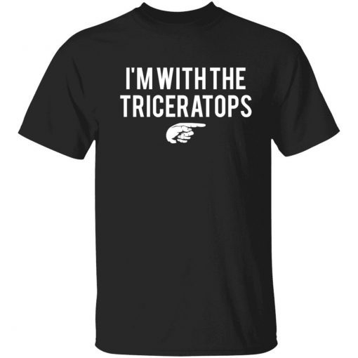 I’m with the triceratops tee shirt