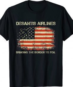 DeSantis Airlines Political Meme Tee Shirt