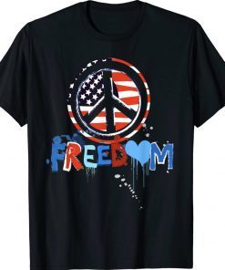 Official Patriotic Peace Sign USA Flag Freedom Vote Shirts