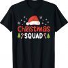 Christmas Squad Family Group Matching Santa Elf Funny T-Shirt